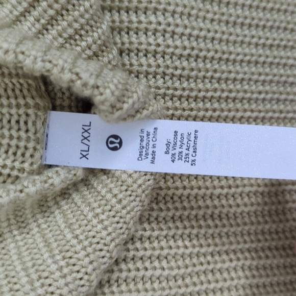 Lululemon Ribbed Turtleneck Sweater Dew Green Size XL/ XXL - Picture 7 of 12